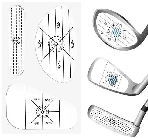 Golf Impact Tape 150 Stück Aufschlag-Sticker für Eisen, Hölzer & Putter – Golf Trainingshilfen zur Schlagbildanalyse & Verbesserung, Praktisches Golf Zubehör für alle Golfschläger