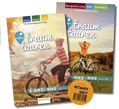 traumtouren E-Bike & Bike Start-Set mit 2 Bänden: 30 perfekte Sonntagstouren für einen schönen Tag auf dem Rad: Set bestehend aus Bd. 1 und Bd. 4 ... ... E-Bike&Bike: Radführer von ideemedia)