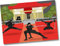 DH-Konzept 6 Platzsets * Ninja * für Kindergeburtstag DINOP012 // Platzset Tischset Unterlage Malvorlage Kinder Geburtstag Party Käpfner Fighter Asia