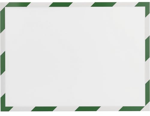 magnetoplan 1131445 Magnetofix Safety Magnetrahmen 5 Stk. A4 grün-weiß