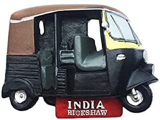 India 3D Tuktuk Fridge Magnet Tourist souvenir Travel Sticker,India Refrigerator Magnet,Home and Kitchen Decoration Collection from China