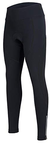 Women's Cycling Pants 3D Padded Compression Tight Long Bike Bicycle Pants with Wide Waistband (Black,XL)