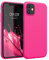 kwmobile Hülle kompatibel mit Apple iPhone 11 Hülle - weiches TPU Silikon Case - Cover geeignet für kabelloses Laden - Neon Pink