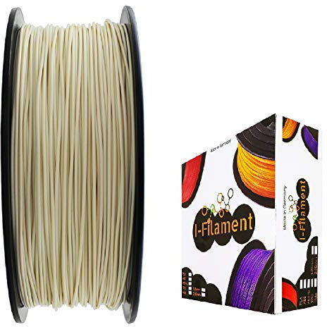 I-Filament 3D-Drucker PLA 1,75mm 1kg Spule Rolle (Hell Elfenbein)