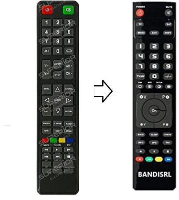 SU1674 Telecomando compatibile per TV Smart Tech solo per modelli in descrizione