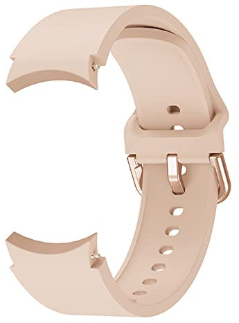 System-S Cinturino flessibile in silicone 20 mm per Samsung Galaxy Watch 4 Smartwatch Rosa