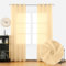 BOD HOME, 2 Piezas Cortinas Translúcidas para Salón y Dormitorio, 140x260cm, Con Ojales para Ventanas, Decorativas, Modernas, Frescas, Hogar, Blanco Crema