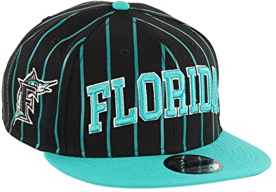 New Era Florida Marlins City Arch Black 9Fifty Snapback Cap - One-Size