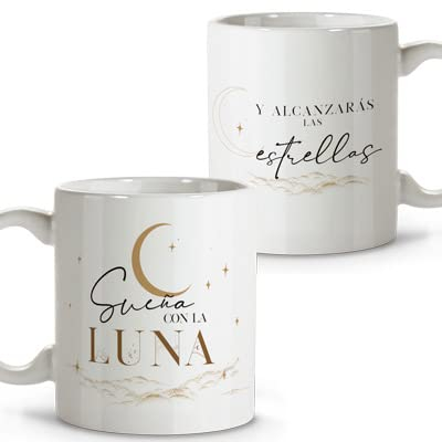 LolaPix Taza Amiga. Tazas Desayuno Originales. Taza Ceramica 330 ml. Regalos con Frases. Amigo Invisible.