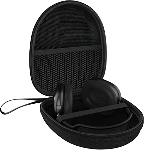 MyGadget Kopfhörer Tasche 21 x 18,5 cm - Kompakter Case Schutz für Over Ear Headphones & Zubehör - Universal Transport Box - Schutzhülle in Schwarz