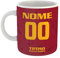love print Tazza Tifoso Serie A in Ceramica Sport per Tifoso Calcio Roma, Personalizzato con Nome e Numero