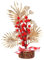 Abaodam Desktop-Ornamente 2023 Frühlingsfestdekoration Geldbaum-Bonsai Geldbaum-tischdeko Glücksbaum Rote Beeren-Bonsai Goldener Geldbaum Fengshui-zitrinbaum Papierlaterne Harz Feder
