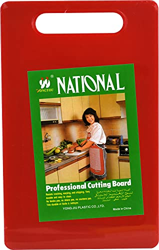 Large Professional Heavy Duty Kitchen Colour Chopping Board 40 x 26cm (Red)