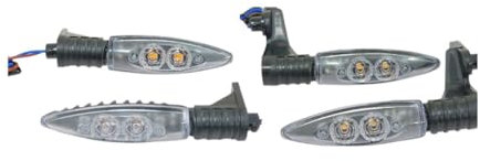 2 x Motorrad-Bremslichter, vorne und hinten, LED-Beleuchtung für BM&W R 1200 GS Adventure 2006 – 2013 K1200R K1300R F800S F800R F800R F800GS