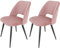 WAFTING Esszimmerstühle 2er Set, Kordsamt Stuhl Mit Dickem Cord-Schwamm Gepolsterter, Esstischstühle mit Separaten Metallbeinen, für Esszimmer, Wohnzimmer, Schlafzimmer und Empfang, Rosa