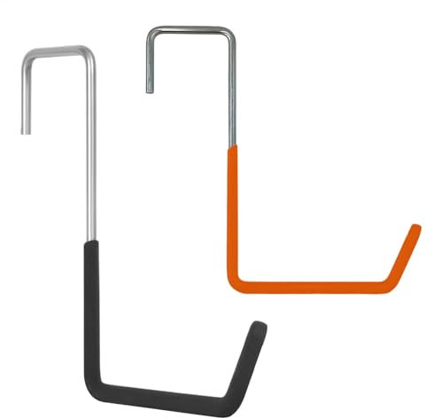 Cycle Hangin - Escalera de metal resistente con 4 ganchos de almacenamiento de cuerda, ganchos para plantas que ahorran espacio de 5.31 x 1.97 x 7.28 pulgadas para cestas de flores, cuerdas y