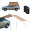 Toldo impermeable para el coche, toldo lateral para coche, tienda de campaña con protección UV, con 2 bolsas de agua portátiles (caqui, 300 x 200 cm)