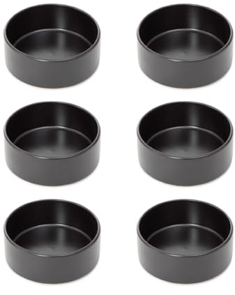 HOMLA FAMELIO 6er-Set Schalen Schwarz 14 cm Elegante & Langlebige Servierschalen