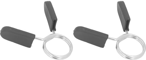 Mavaol 2 Stück Federklemmen-Halsbänder, 30 mm Hantel-Federverschluss mit Griff, bequemer Griff, einfach zu verwendendes Gewichtheber-Zubehör für Hantelstangen