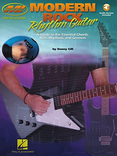M. I. Modern Rock Rhythm Guitar (Book / CD): Noten, CD für Gitarre (Musicians Institute Private Lessons): A Guide to the Essential Chords, Riffs, Rhythms And Grooves