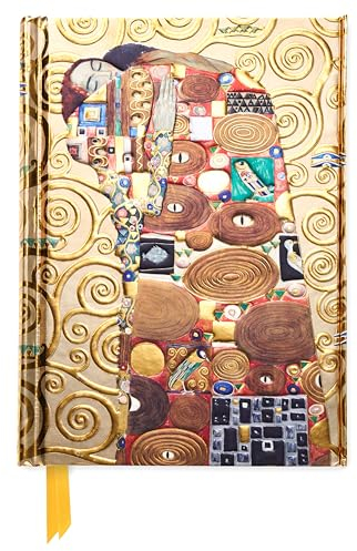 Premium Notizbuch DIN A6: Gustav Klimt, Die Erfüllung: Unser hochwertiges, liniertes Blankbook mit festem, künstlerisch geprägtem Einband und ... DIN A 6 mit Magnetverschluss, Band 1)