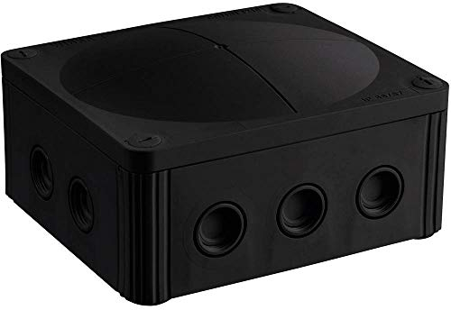 WISKA 10101460 Abzweigdose (L x B x H) 160 x 140 x 81 mm, schwarz, IP66/IP67, 1 Stück