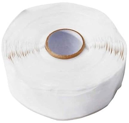 Cole-Parmer Ruban adhésif auto-fusionnant en silicone, blanc, 2,5 cm de large, 9,6 m/RL, 1 RL/Pk