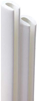 4R Quattroerre.it - 12126 - Profili Salvaporta Paracolpi per Auto, Bianco, 2 Pezzi, 85 cm