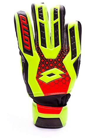 Lotto Glove GK Spider 900 JR Kinder Torwart-Handschuhe, Unisex, Gelb (YLW SAF/Fant FL)