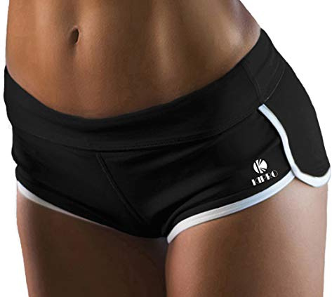 Kipro Damen Mini Sport Kurze Hosen Tights Shorts- Laufshorts Fitness Yoga Leggings XS-2XL