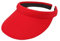 mh michael heinen Damen Visor, Sonnenhut, Schirmmütze, Sonnenschild, Sonnenvisier, Kopfbedeckung gepolstert, Flex-Verschluss, leicht, luftig rot OS