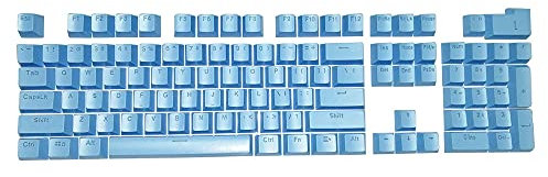 Feicuan Universal 104 Keyset Keycap ABS Colorful Backlit Replacement Key Cap Cover for Mechanical Keyboard - Blue