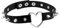 JewelryWe Schmuck Damen Choker Leder Halsband Gothic Punk Lolita Herz Spike Nieten Sklave Kragen Halskette 34-38cm Erstellbare Collier Kette, Schwarz