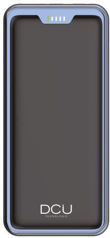 DCU Tecnologic | Power Bank | Batería Portátil para Ordenador | Doble Salida USB Power Delivery 45W + Quick Charge 22.5W 20.000mAh | Negro