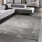 CARPETIA Schlafzimmer Designer-Teppich modern orientalischer Stil • pflegeleicht • glänzend Silbergrau, 120 x 170 cm
