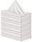 Wambere 12 Stück Stoffservietten Servietten Quadratisch,Wiederverwendbare Napkins Cloth,Waschbare Servietten Stoff,Tischdekoration für Indoor Outdoor Partys Hochzeit Geburtstag Familie,Weiß,30x30cm