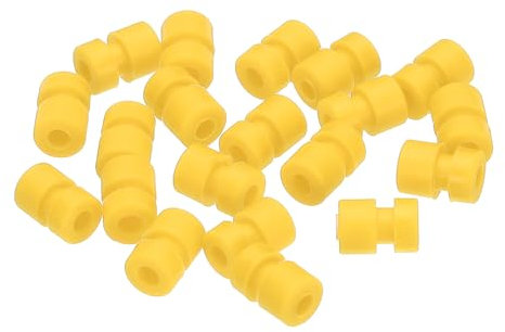 QUARKZMAN RC Palline in Gomma Anti Vibrazione per Flight Controller Gimbal RC F4 F7, Ammortizzatori M2x6,6mm, Ammortizzatori a Sfera per Modelli RC Accessori Droni Fai-Da-Te (Giallo) 36pz