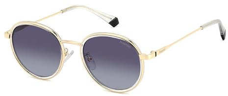POLAROID Unisex PLD 4173/G/S/X Sonnenbrille, Goldfarben/grau, 51