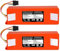 12800 mAh 14,4 V Li-Ion Akku Staubsauger Zubehör, Kompatibel for Xiaomi Mi Reiniger, Kompatibel for Roborock S50 S51 T4 T7 T6 (Color : 2PCS 12.8Ah)