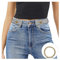 JasGood Schnallenfreier Damen Stretch Elastischer Gürtel für Damen Herren, Plus Size Keine Schnalle Unsichtbarer Gürtel für Jeans Hosen, Grau, 44cm(Für Hosengröße 60cm-85cm)