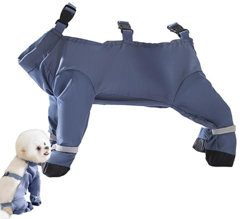 Hosenträger-Leggings für Hunde, wasserdichte Hundestiefel mit Hosenträgern Verstellbare Hunde-Hosenträger-Regenstiefel rutschfeste und wasserdichte Leggings für Hundeschuhe, verstellbare Hunde-Hos