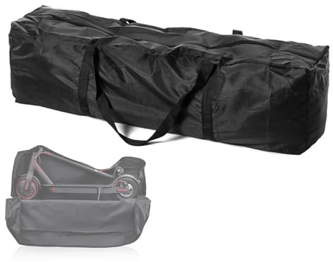 kdkskss Sac De Transport pour Scooter Housse, Sac De Rangement Portable avec Bretelles Réglables Et Fermeture Éclair À Double Ouverture, Noir, Accessoires pour Trottinette Électrique M365