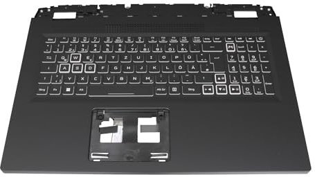 Acer 6B.QLGN2.014 Original Tastatur inkl. Topcase DE (deutsch) schwarz/weiß | mit Backlight für Nitro 5 (AN517-55), Nitro 5 (AN517-42)