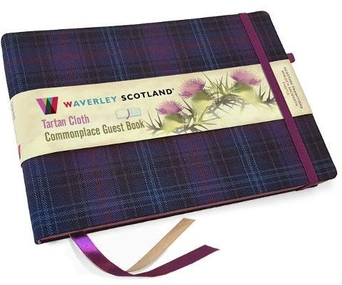 Guest Book - Kinloch Anderson Thistle Tartan cloth: Waverley Scotland Genuine Tartan Commonplace Series (Waverley Scotland Tartan Cloth Commonplace ... range/Gift/Stationery/Plaid Stationery items)