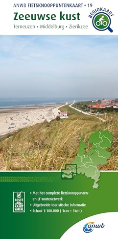 Zeeuwse kust (Terneuzen/Middelburg/Zierikzee) 1:100 000: Fietsknooppenuntenkaarten (Knooppuntkaarten, Band 19)