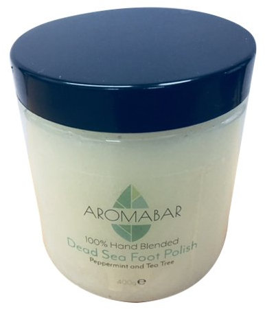 Salz aus dem Toten Meer & Kokos Öl Fuß Politur Peeling 300g mit Pfefferminze & Tee Baum