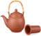 Ton Teekanne Tenno 1,6 Liter mit Tonsieb und Bambushenkel. Handgefertigt, Original Aricola®