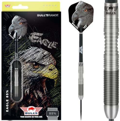 BULL'S Eagle 2 85% Tungsten Steel Dart - 24 Gramm - Präzisionsgefertigter Dart für ernsthafte Spieler