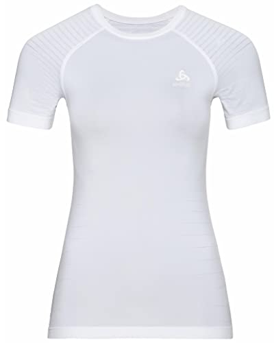 Odlo Damen PERFORMANCE LIGHT Funktionsunterwäsche Kurzarm Shirt, white, L