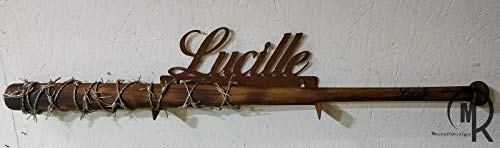 Lucille Negan's Bat Replica T.W.D. + Wandhalter, Negan LARP Deko